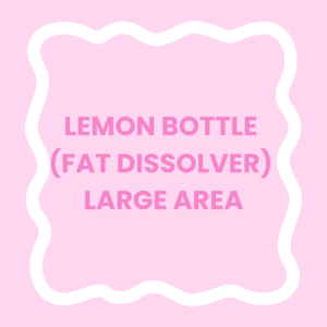 Lemon bottle (fat dissolver) Large area