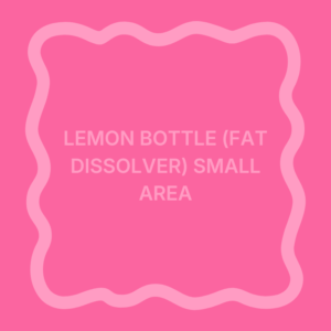 Lemon bottle (fat dissolver) small area